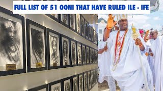 OONI OF IFE FULL LIST OF 51 OONI THAT HAVE RULED ILE  IFE  HISTORY COURT ON CITIEDGE TV [upl. by Pironi]