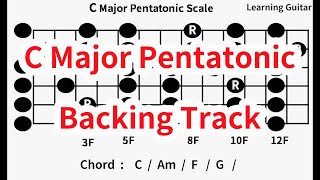 C Major Pentatonic Backing Track amp C Major ScaleCAmFG Good for Improvisation Beginner [upl. by Esoranna]