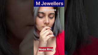 Nose Ring😍 youtubeshorts instagram viralvideo reels shorts like silver fashion jewellery [upl. by Lambard]