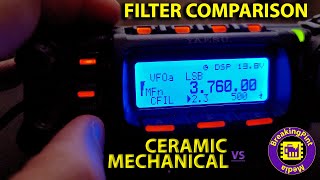 Yaesu FT857D Ceramic vs Mechanical Filter Comparison [upl. by Zephaniah]