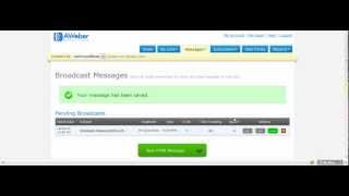 How to Set Up Aweber Broadcast Message [upl. by Aitsirk162]