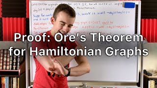 Proof Ores Theorem for Hamiltonian Graphs  Sufficient Condition for Hamilton Graphs Graph Theory [upl. by Eidson]