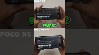 Poco X6 Pro 🔥 VS Poco F6 ⚡90 FPS BGMI  smartphone [upl. by Nalek]