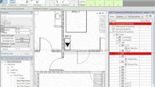 RevitQ5Commercial ProjectMechanical Equipment lay out amp Circuiting010912wmv [upl. by Ayikahs]