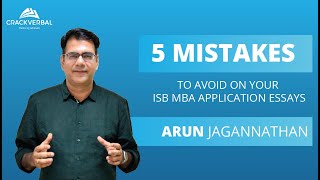 5 Mistakes To Avoid On Your ISB MBA Application Essays [upl. by Annaitat]