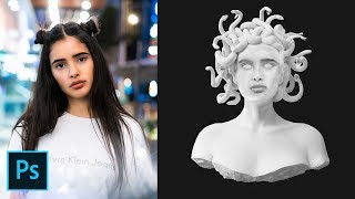 How to Transform Yourself Into a Statue  Tutorial Photoshop CC 2019 [upl. by Jeremias811]