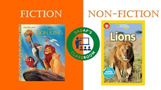 Fiction vs nonfiction  Difference between fiction and nonfiction Sadafs classroom [upl. by Asyar]