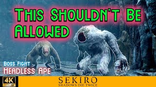 Sekiro  BEST Headless Ape CHEESE [upl. by Ciccia]