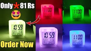 Best Colour Changing Digital Alarm Clock Unboxing amp Review  Digital Alarm Clock [upl. by Novaj962]