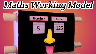 Maths Working Model on Cube Numbers  Maths Working Model for class 8  Maths Project for Class 8 [upl. by Ario418]