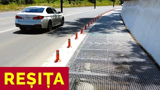 REȘIȚA ❌ AM PEDALAT PE CEA MAI NEOBIȘNUITĂ PISTĂ DE BICICLETE PE GRILAJ ZINCAT SEMNALIZATĂ ❌ TRIAJ [upl. by Aivekal67]