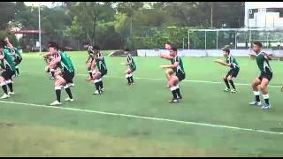 Raffles Institution students welcome the Maori All Blacks with the haka [upl. by Maureen]