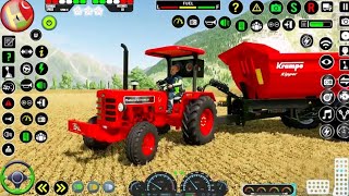 Big Farm Tractors Harvesting Simulator Driving Tractor  Android Gameplay [upl. by Lili213]