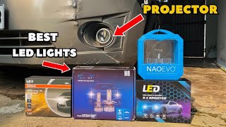 Best Projector LED Fog Lights For Car 🔥 NIGHT TEST 💥🔥 [upl. by Qooraf393]