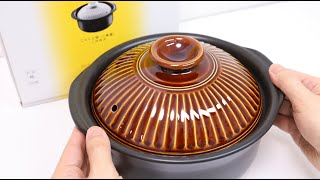 Japanese Donabe Rice Cooker and Freeze Dried Stewed Hamburger Steak [upl. by Rustice580]