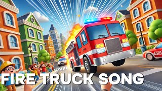 Fire Truck Song  Fun Firefighter Song for Kids  Nursery Rhymes [upl. by Kinnon]