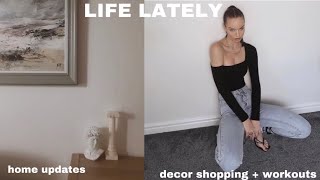 life lately  house updates amp decor shopping  workouts [upl. by Anuska]