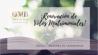 Recomendaciones para tu Ceremonia de Renovación de Votos  Oficia Mi Boda [upl. by Whit]