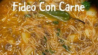 Fideo con Carne 🤤Tex Mex Comfort food Make this when you need some comfort in your tummy [upl. by Osanna992]