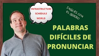 15 PALABRAS DIFÍCILES DE PRONUNCIAR EN INGLÉS [upl. by Maher]