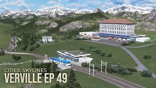 I Completed the Mountain Railway with Stunning Alpine Scenery Cities Skylines  Verville EP 49 [upl. by Yehs]