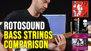 Rotosound Bass Strings Comparison [upl. by Eveineg380]