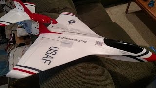 Foam RC airplane refinishingprotecting and laminating demo on HobbyKing Skipper [upl. by Cam825]