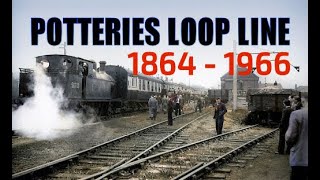 Potteries Loop Line HANLEY TRAIN STATION COLOURIZED VIDEO [upl. by Kantor]