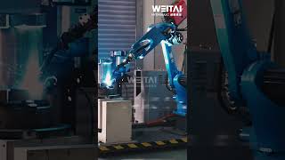 WEITAI Hydraulic Rotary Actuator Factory Robot welding [upl. by Elcarim918]