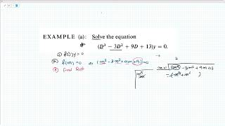 Imaginary roots Example a [upl. by Airotkciv]