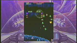 Galaga 88  gameplay Namco Museum Virtual Arcade [upl. by Domineca]