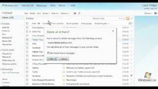 Hotmail  Sweep to delete unwanted email [upl. by Murray]