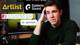 The BEST Royalty Free Music Site  Artlist vs Epidemic Sound vs Soundstripe vs Synchedin [upl. by Dlareme]