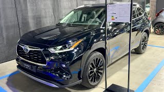 TOYOTA HIGHLANDER 2023  visual REVIEW amp walkaround EUROPEAN model [upl. by Elsey300]