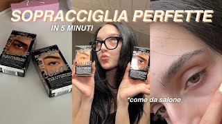 SOPRACCIGLIA PERFETTE IN 5 MINUTI 🕑 Proviamo il Brow Color e il Brow Lamination di LOréal Paris [upl. by Ydrah]