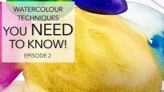 Beginner Watercolour Techniques YOU NEED TO KNOW Episode 2 [upl. by Susannah522]