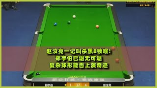 Zhao Ruliang hit a black 8 chokeZheng Yubo has no retreat Can the complex sphere perform a mirac [upl. by Arihaj]