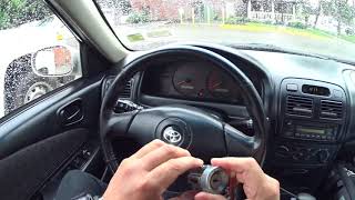 Ignition Lock Cylinder Replacement Toyota Corolla 982002 [upl. by Binah]