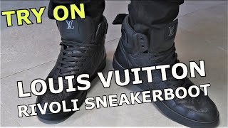 LOUIS VUITTON Sneakerboot RIVOLI  TRY ON [upl. by Sherer486]