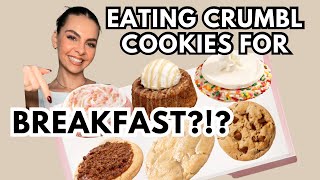 ￼Would You Eat Crumbls NEW Cookies for BREAKFAST I Did… Heres My Review [upl. by Oran]