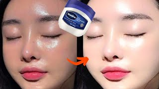 Face overnight petroleum jelly for skin whitening  Vaseline on face  Vaseline for skin whitening [upl. by Eilac]