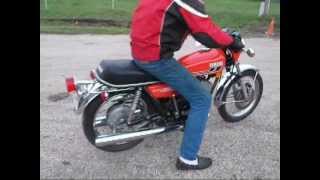 MY Yamaha RD350 Yamaha RD350 RD350 wheelie screwing around DJ pipes going on engine tuning [upl. by On]