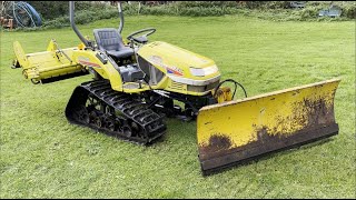 ISEKI TPC15 TRACK Compact Tractor amp 5ft Snow Plough [upl. by Essilrahc]