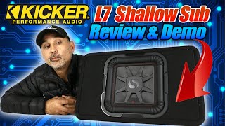 Kicker L7 Shallow 10 inch Subwoofer in a Sealed enclosure DEMO and REVIEW 46L7T102 and 46L7T104 [upl. by Durant]