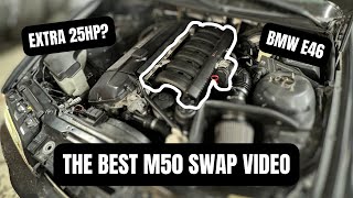 BEST E46 M50 INTAKE INSTALL VIDEO  Is it worth it [upl. by Burnley]