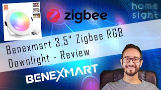 Smart Zigbee RGB Downlight by Tuya Product Review and setup in Home Assistant [upl. by Bevon]