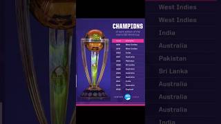 champion all mens ODI World Cup 1975 to 2019 [upl. by Mccormac267]