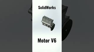 💻 COMO realizar un ensamble de un MOTOR V6 SolidWorks💻3D Diseño CAD [upl. by Yssej645]