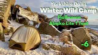 WILD CAMPING In the Yorkshire Dales FJALLRAVEN Abisko Lite 1 TENT basic review Backpacking Solo UK [upl. by Duntson1]