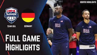 Team USA vs Germany Full Game Highlights  Jul 22  2024 Paris Olympics Basketball [upl. by Lati678]